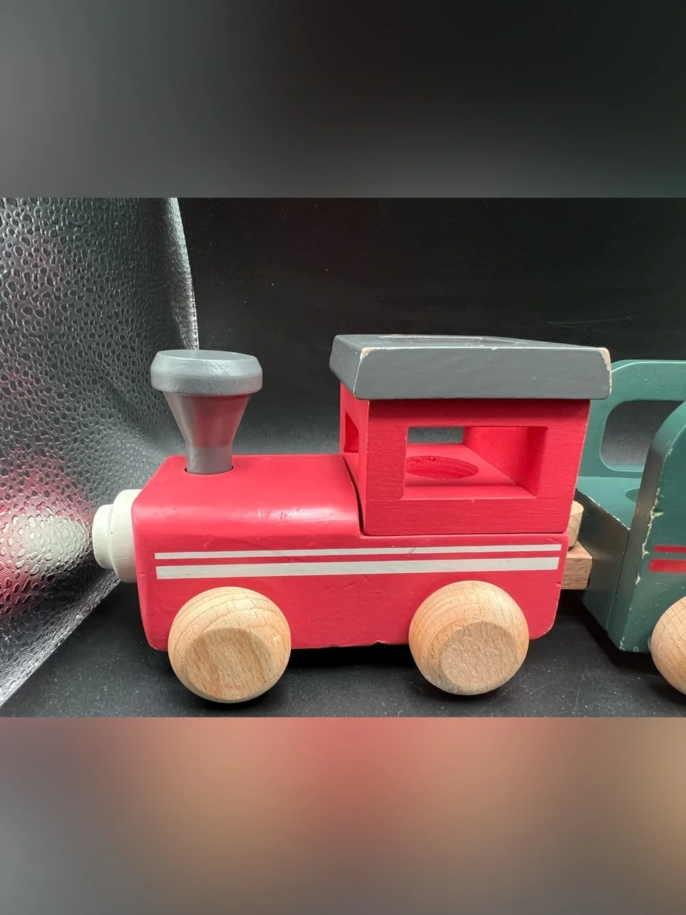 Wood Toy Train Set Hearth & Hand Magnolia Xmas Christmas Holiday Wooden